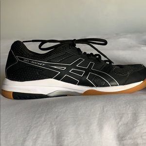 Black Asics Volleyball Shoes
